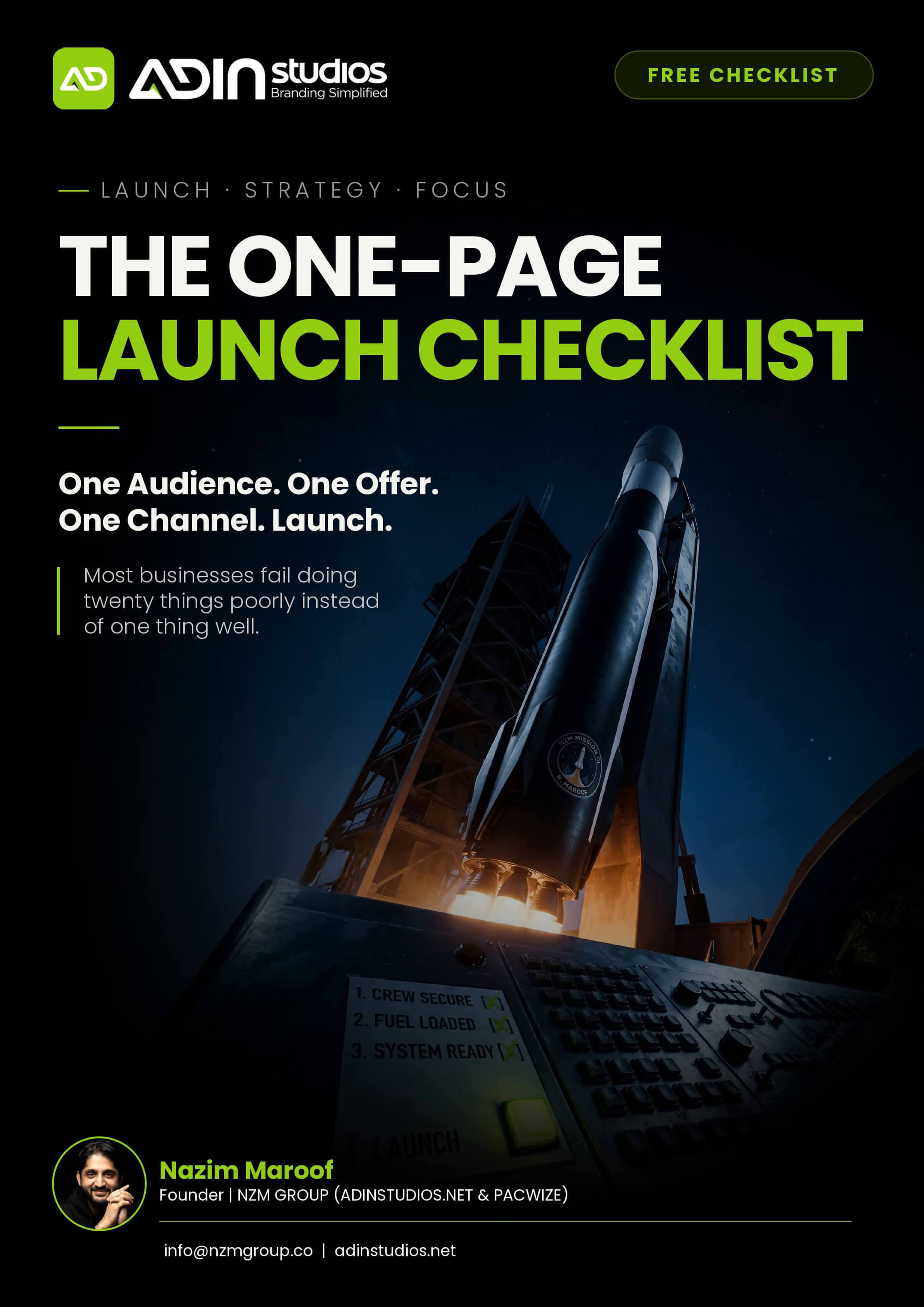 Checklist cover