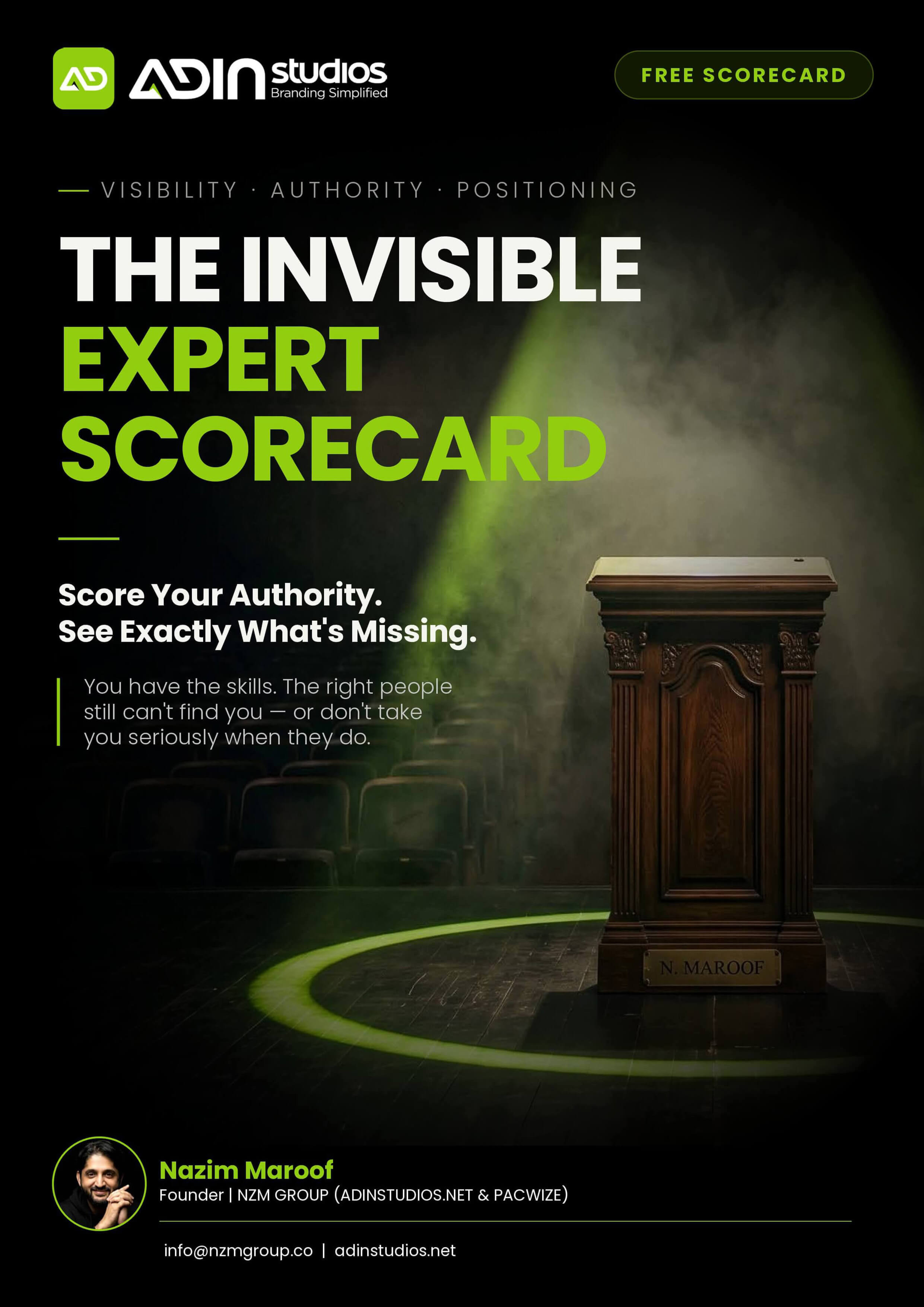 Scorecard cover