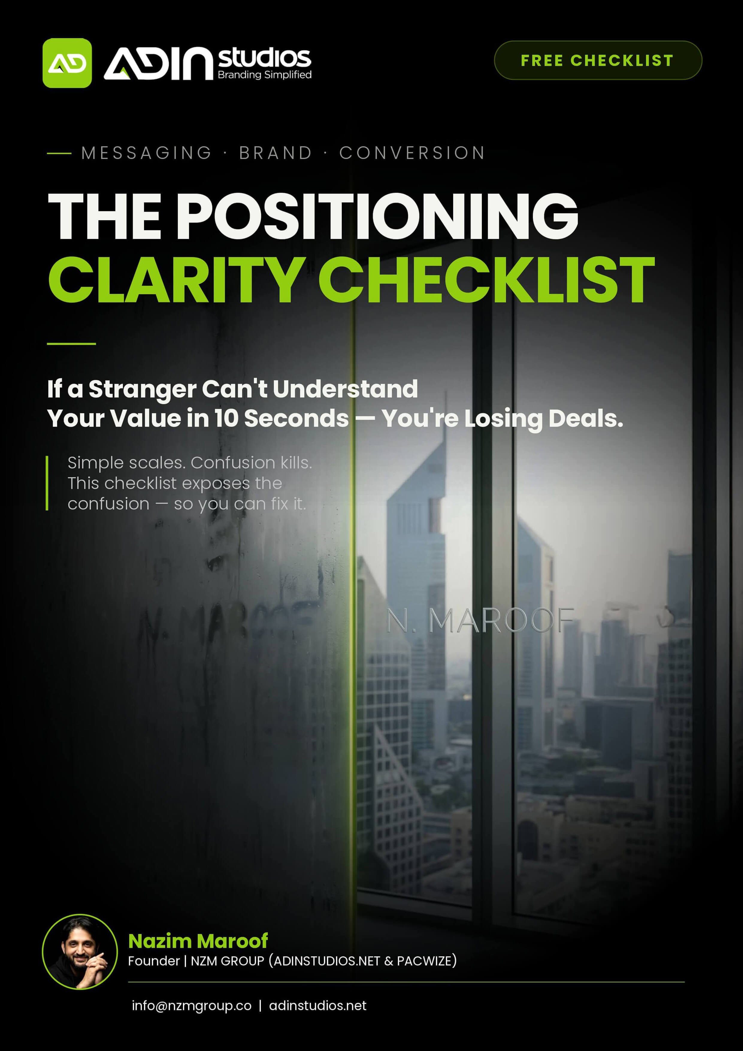 Checklist cover